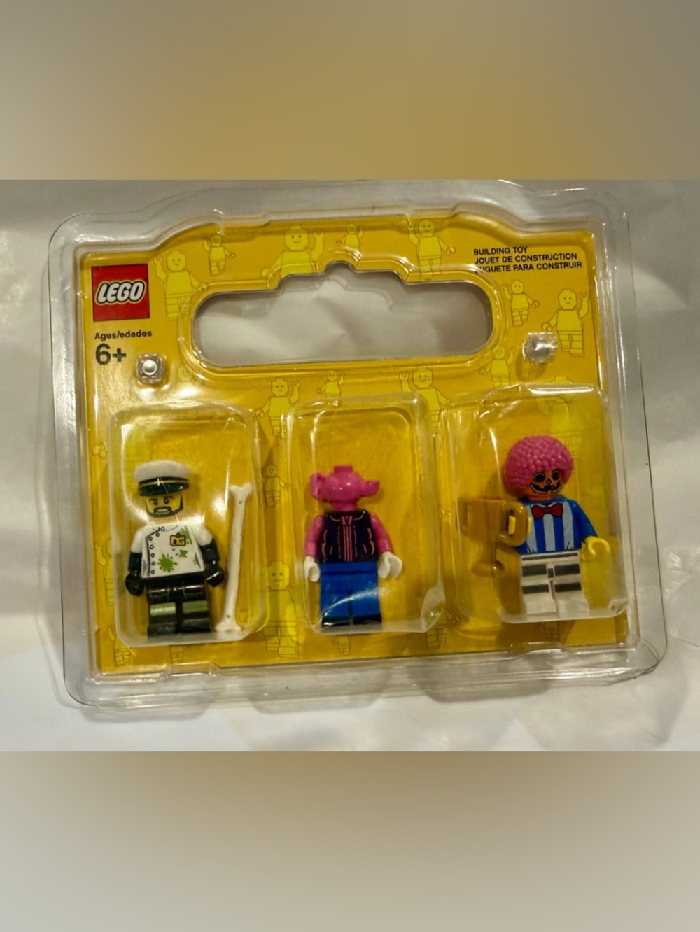Lego 852766 Set of 3 minifigures clown pink tea pot head captain